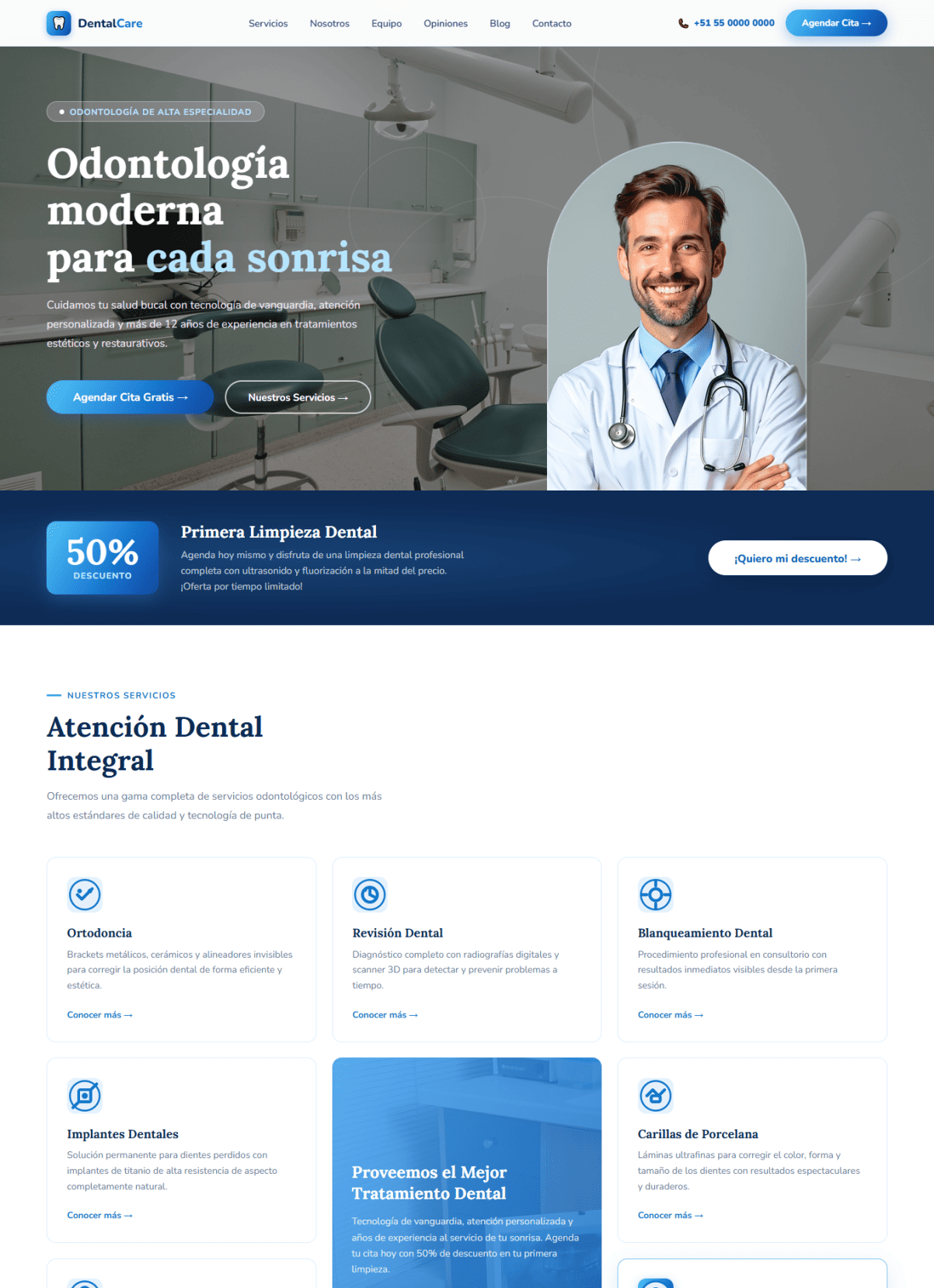 Diseño web clínica odontológica